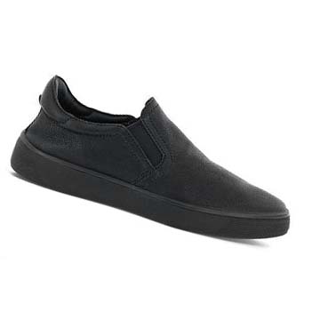 Ecco Street Tray Retro Slip-on Casual Skor Herr Svarta | SE 499ILH